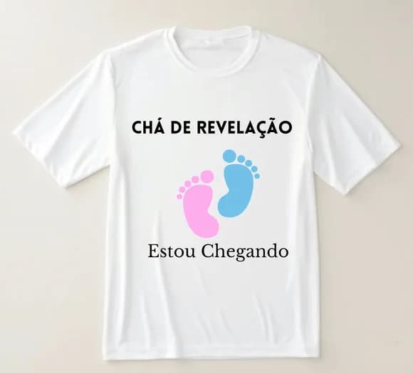 Camiseta Chá de Revelação Estou Chegando