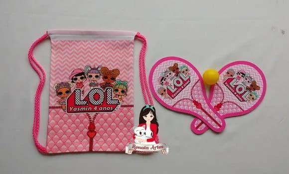 Mochila Ping Pong Personalizada Tema Lol Surprise