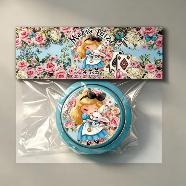 Iô iô Personalizado para lembrancinhas da Alice