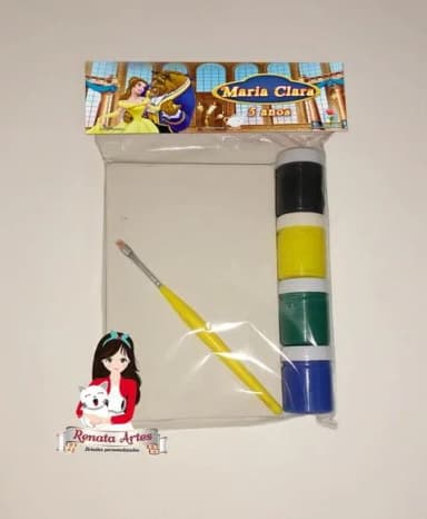 Kit Pintura Personalizado a Bela e a Fera