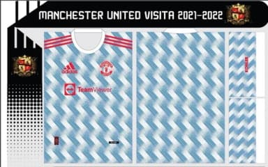 Vetor Da Camisa Manchester United Visita 2021-2022