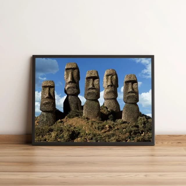 Quadro Moais Da Ilha De Páscoa 346