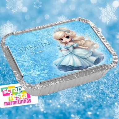 Marmitinha Personalizada Festa Princesa Congelada Frozen