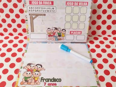 Lousa Magica Personalizada para lembrancinhas da Turma da Mônica