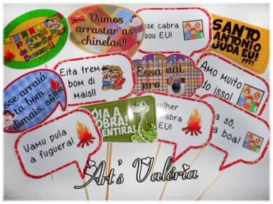 Placa Divertida para Festa Junina - Cada