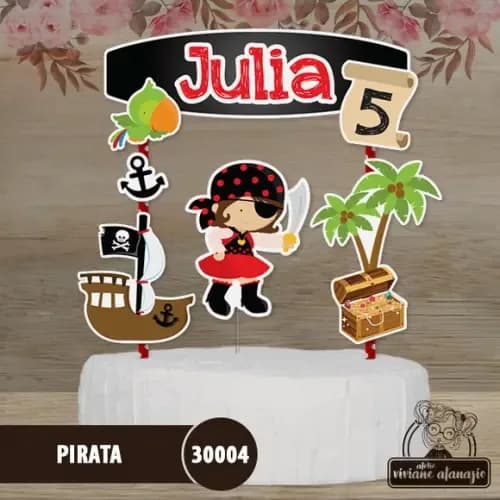 Topo de Bolo Pirata - 30004