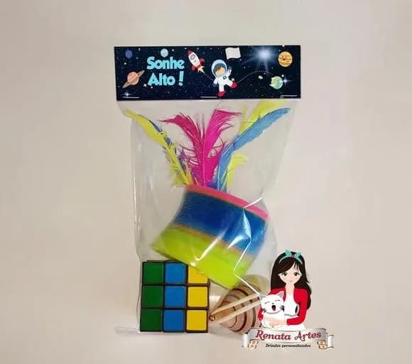 Kit Brinquedos Retrô Tema Astronauta