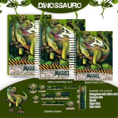 Caderno + Etiquetas + Tag Personalizada + Lápis