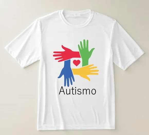 Camiseta Autismo União e Acolhimento Design Colorido