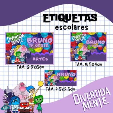 60 Etiquetas Escolares