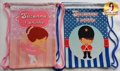 Mochila de Tecido Bailarina
