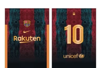 Vetor da Camisa do Barcelona homenagem Antoni Gaudi