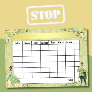 Jogo do Stop ( Conhecido Como Adedanha)