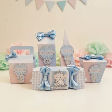 kit 30 Lembrancinhas Elefante Rosa ou Azul