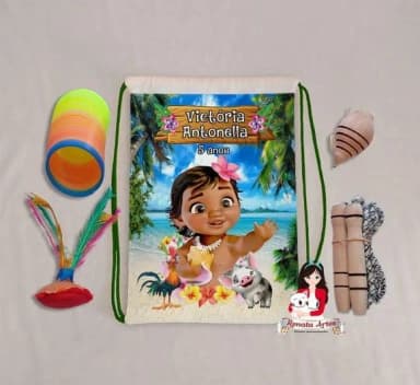 Mochila Boa Infância Tema Moana Baby 2