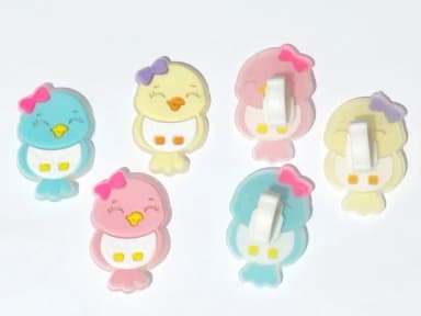 Pins para Tênis ou Crocs Passarinho Pacote com 6 Unidades