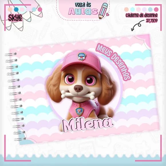 Caderno de Desenho- Qualquer Tema