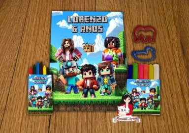Kit Passatempo Personalizado Minecraft Filme
