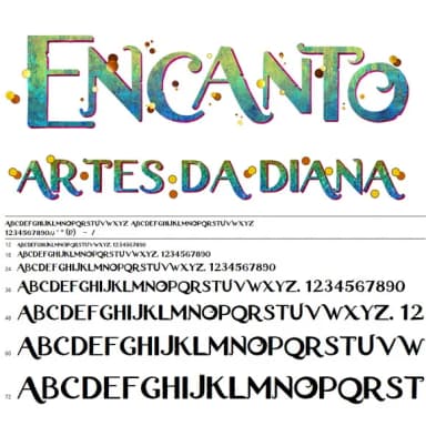 Fonte Encanto - Arquivo digital Formato TTF e OTF - Cód. 72