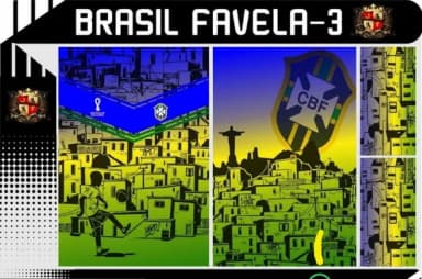 Vetor Da Camisa Brasil Favela -3