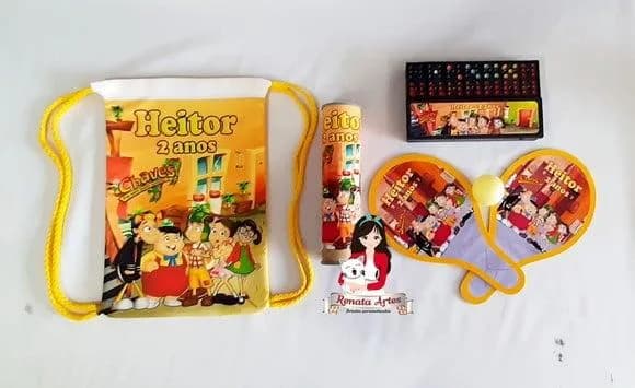 Kit Jogos 3 na Mochila Turma do Chaves