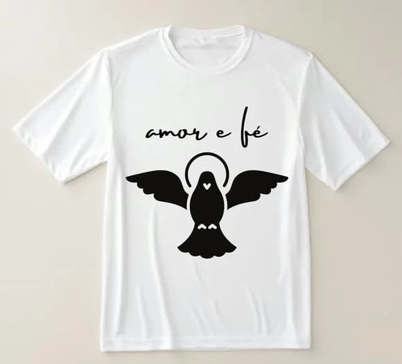 Camiseta Gospel Amor e Fé