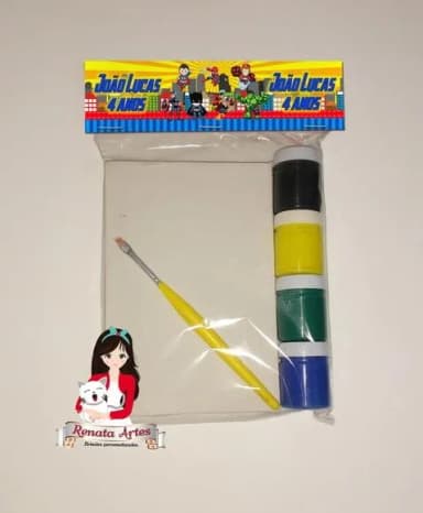 Kit Pintura Personalizado Herois Cute
