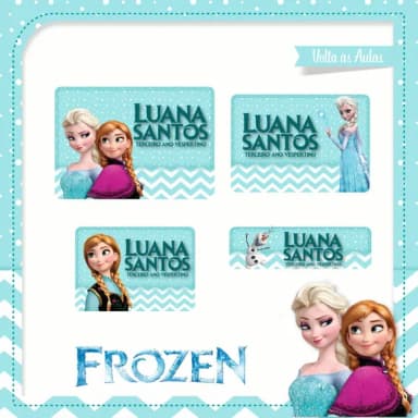 60 Etiquetas Frozen