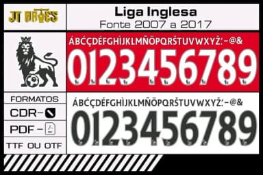 Fonte Barclays Liga Inglesa 2007 2017