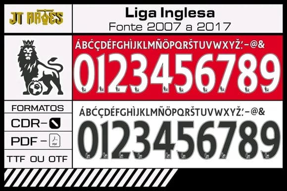 Fonte Barclays Liga Inglesa 2007 2017