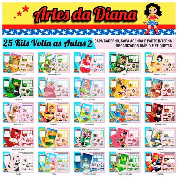 25 Kits Digital Volta as Aulas 2 - Etiquetas e Capas
