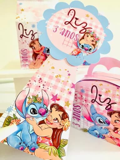 Kit 60 Lembrancinhas Lilo e Stitch
