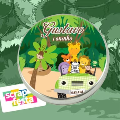 Latinhas Personalizada Festa Safari