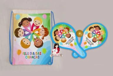 Mochila Ping Pong Personalizada Tema Dia das Crianças 2025