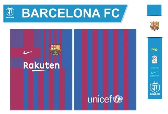 VETOR DA CAMISA DO BARCELONA 2021.2022 - TERCEIRA
