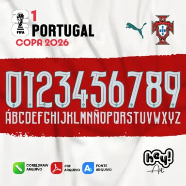Fonte Vetor Portugal Copa 2026