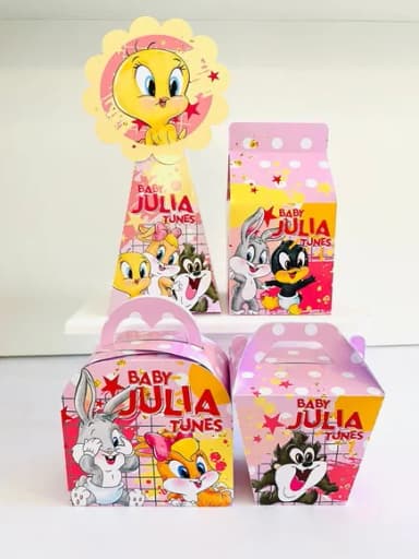 Kit 60 Lembrancinhas Looney Tunes