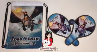 Mochila Ping Pong Tema Como Treinar Meu Dragão