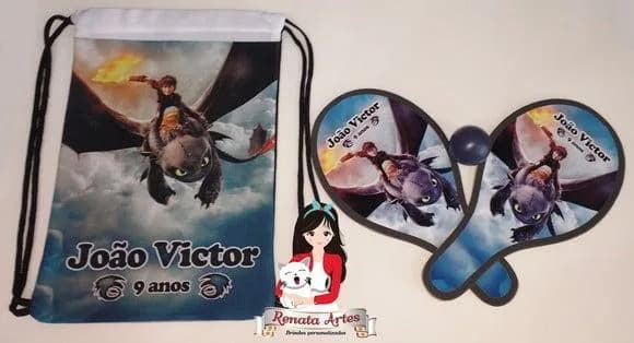 Mochila Ping Pong Tema Como Treinar Meu Dragão