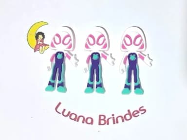 Aplique Mulher Aranha Emborrachado Pacote com 6 Unidades