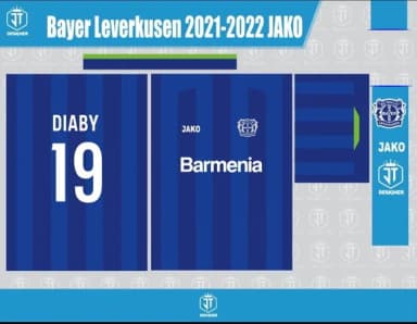 Vetor Camisas do Bayer Leverkusen 2021-2022