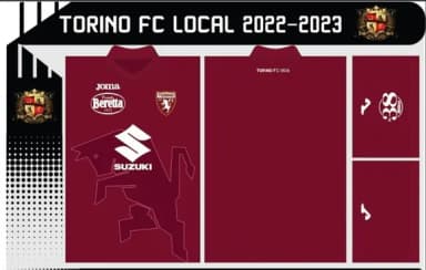 Vetor Da Camisa Torino Fc Local 2022-2023