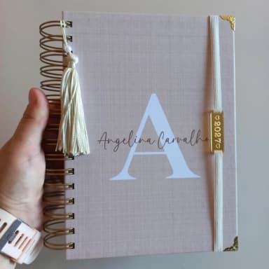 Agenda 2027 Personalizada A5 com Nome | Agenda Datada Minimalista Elegante