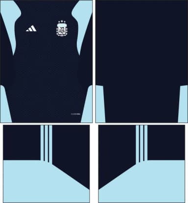 Arte Vetor Camisa Argentina Treino Ii 2026