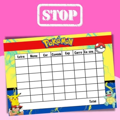 Jogo do Stop ( Conhecido Como Adedanha)