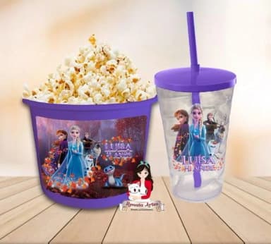 Kit Cinema Personalizado Frozen