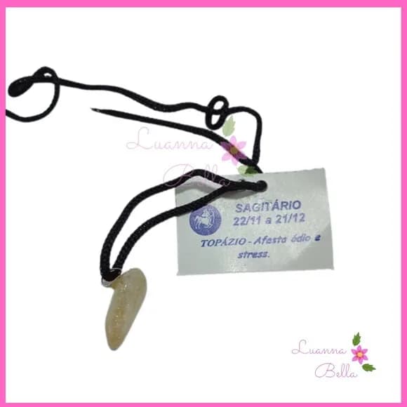 Cordão do Signo Sagitário com Pedra - 1 unidade