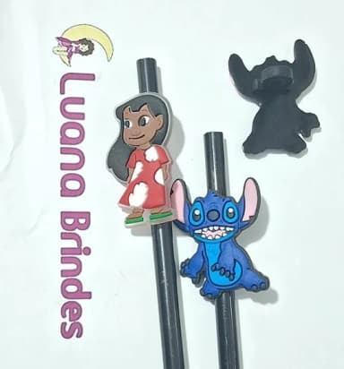 Ponteira P/lápis Lilo & Stitch Emborrachado Pacote com 6 un