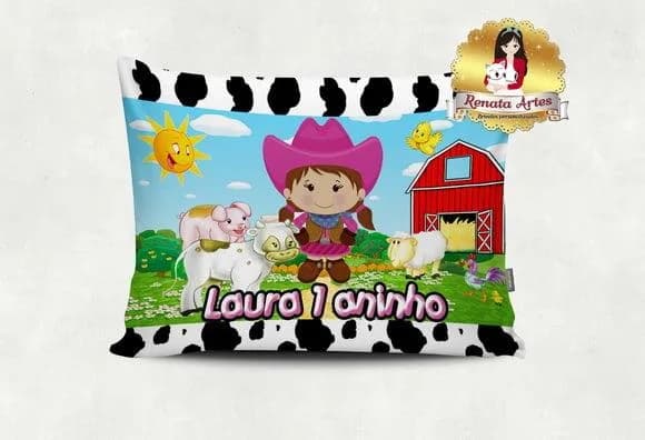 Almofada Fazendinha Menina