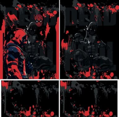 Arte Vetor Camisa Interclasse Deadpool Mod-268